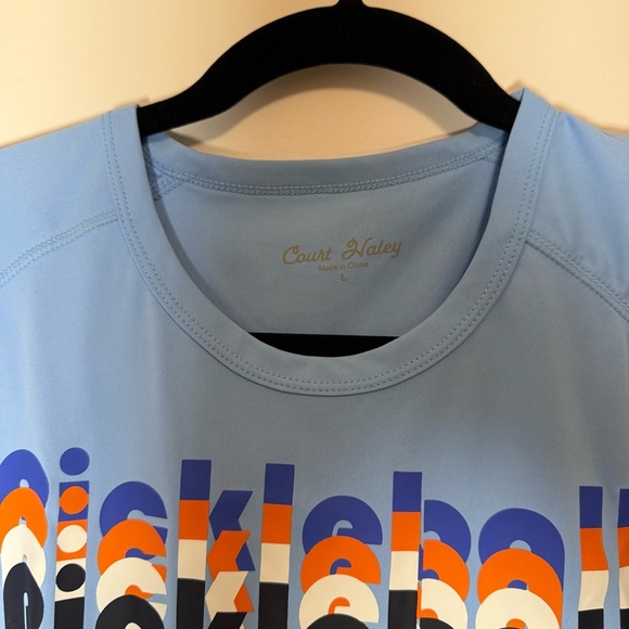 Court Haley Pickleball Men's Blue Shirt Size L - Picture 3 of 6
